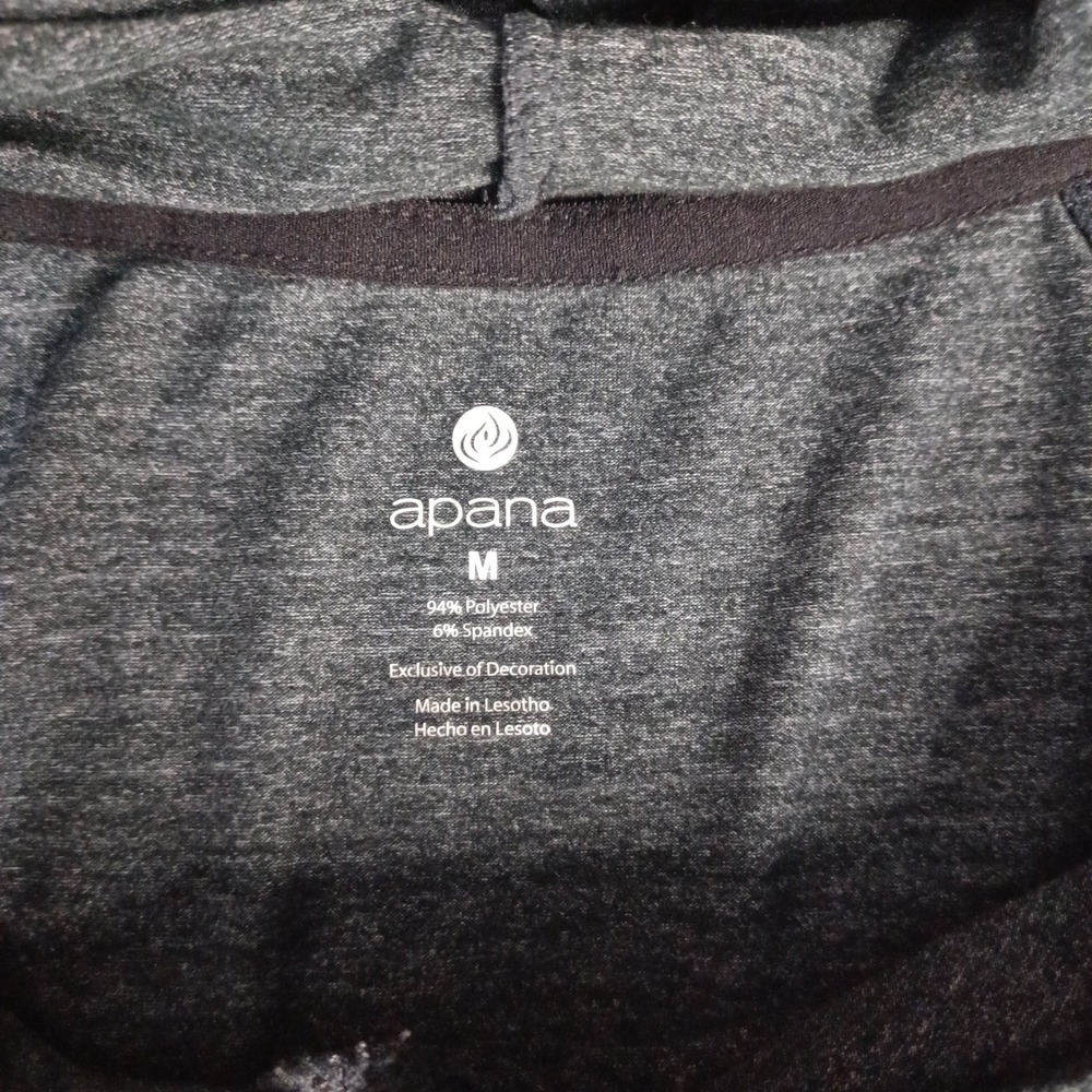 Women's Apana Activewear Long Sleeve Black Hoodie Size Medium - Picture 5 of 9